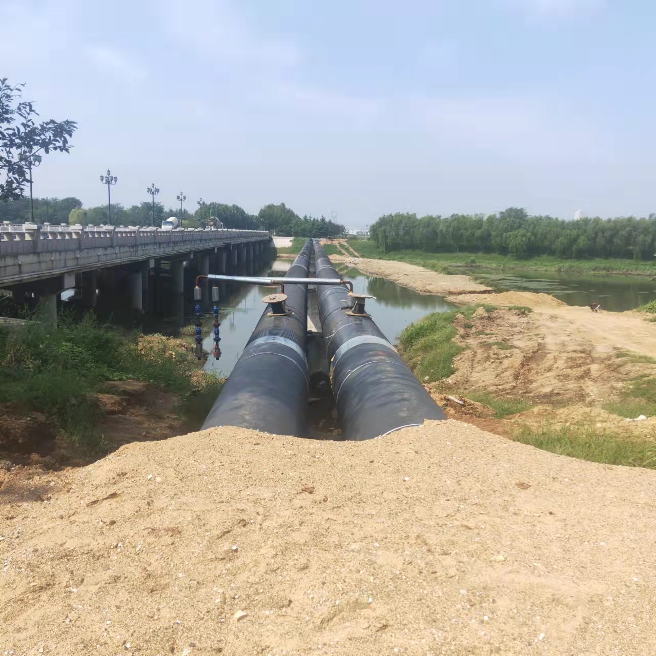 细水乡输油管道清洗